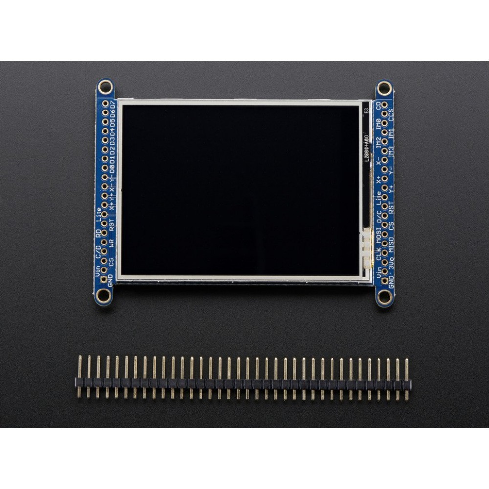 Экран 2.8" TFT LCD с тачскрином и разветвителем и разъемом MicroSD - ILI9341