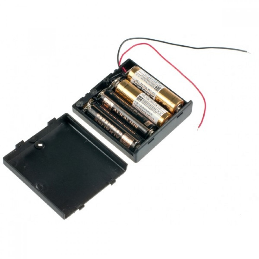4xAA Держатель батареи с крышкой для Arduino
