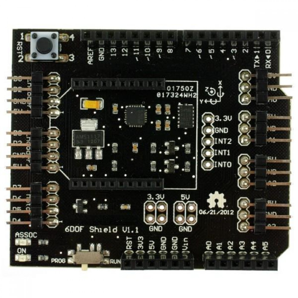 6 DOF IMU шилд к Arduino для гироскопов