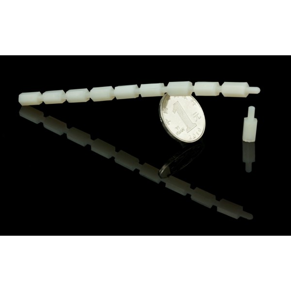 10 sets  M3 * 10 nylon standoff нейлоновые контакты крепления