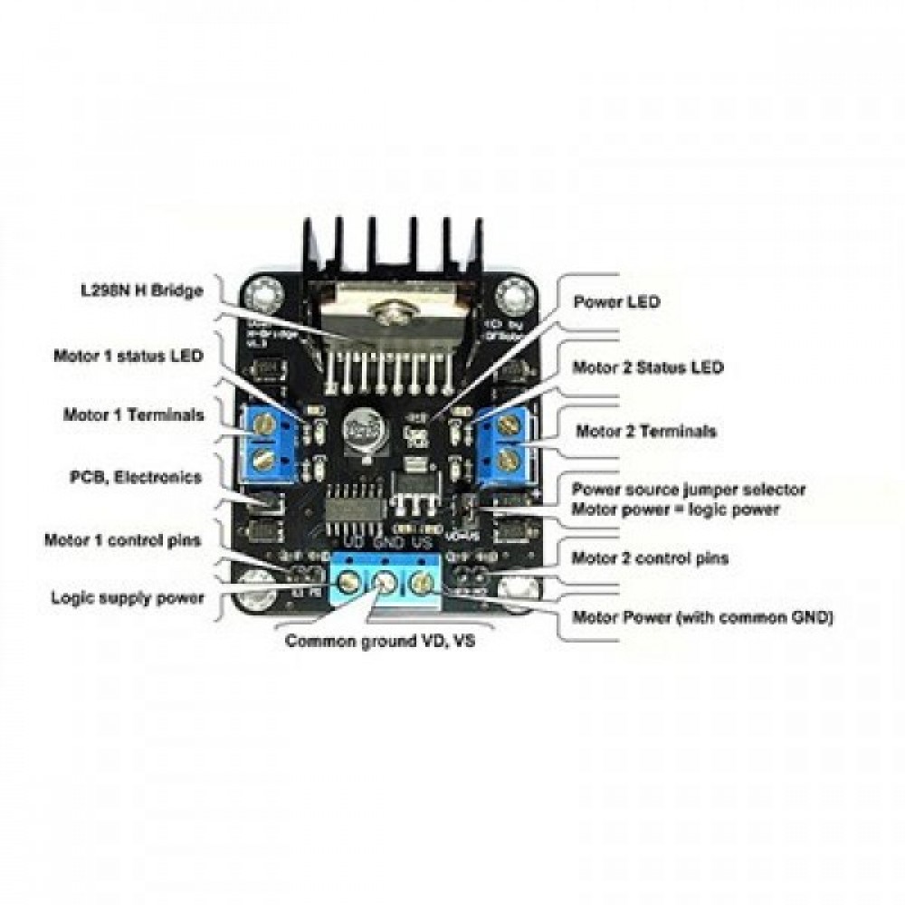 2A Dual Motor Controller для Arduino