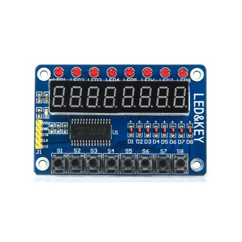 TM1638 Модуль клавиатуры и светодиодной индикации LED&KEY